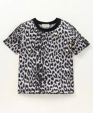 Load image into Gallery viewer, CrayonFlakes Soft and comfortable Animal Print Tshirt - Blue