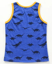 Load image into Gallery viewer, CrayonFlakes Soft and comfortable Dinosaur Printed Tshirt - Blue