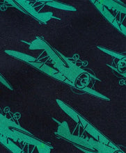 Load image into Gallery viewer, CrayonFlakes Soft and comfortable Flying Plane Printed Tshirt - Navy