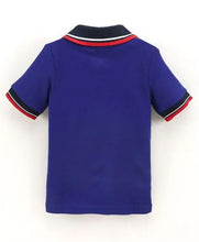Load image into Gallery viewer, CrayonFlakes Soft and comfortable Solid Polo Collar Tshirt - Royal Blue