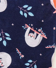 Load image into Gallery viewer, CrayonFlakes Soft and comfortable Monkeys Printed Tshirt - Navy