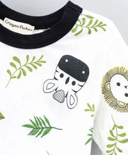 Load image into Gallery viewer, CrayonFlakes Soft and comfortable Jungle Printed Tshirt - Offwhite
