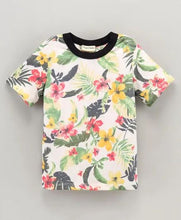 Load image into Gallery viewer, CrayonFlakes Soft and comfortable Forest Printed Tshirt - Offwhite