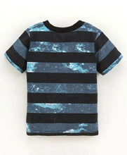 Load image into Gallery viewer, CrayonFlakes Soft and comfortable Striped Tie and Dye Printed Tshirt