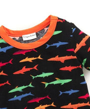 Load image into Gallery viewer, CrayonFlakes Soft and comfortable Whales Printed Tshirt - Black