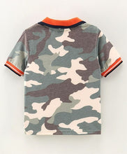 Load image into Gallery viewer, Camouflage Printed Polo T-shirt