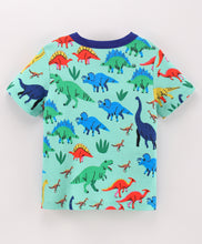 Load image into Gallery viewer, Dinosaurs Printed Half Sleeves Tshirt