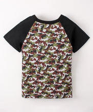 Load image into Gallery viewer, Camouflage Printed Half Sleeves Tshirt