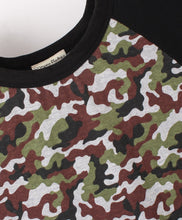 Load image into Gallery viewer, Camouflage Printed Half Sleeves Tshirt