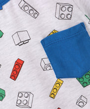 Load image into Gallery viewer, Blocks Printed Half Sleeves Tshirt