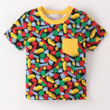 Load image into Gallery viewer, Blocks Printed Half Sleeves Tshirt