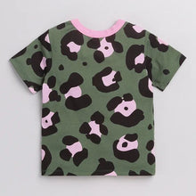 Load image into Gallery viewer, CrayonFlakes Soft and comfortable Animal Print Tshirt - Green