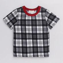 Load image into Gallery viewer, CrayonFlakes Soft and comfortable Checkered Printed Tshirt