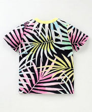 Load image into Gallery viewer, CrayonFlakes Soft and comfortable Forest Printed Tshirt - Black