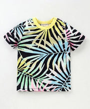 Load image into Gallery viewer, CrayonFlakes Soft and comfortable Forest Printed Tshirt - Black