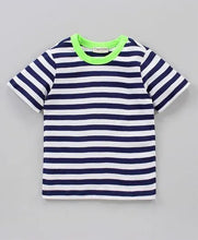 Load image into Gallery viewer, CrayonFlakes Soft and comfortable Striped Printed Tshirt