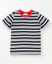 Load image into Gallery viewer, CrayonFlakes Soft and comfortable Striped Printed Tshirt