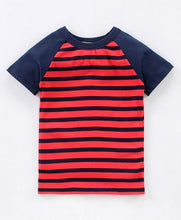 Load image into Gallery viewer, CrayonFlakes Soft and comfortable Striped Printed Tshirt