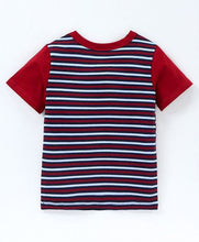 Load image into Gallery viewer, CrayonFlakes Soft and comfortable Striped Printed Tshirt