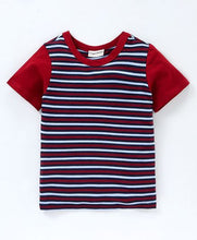 Load image into Gallery viewer, CrayonFlakes Soft and comfortable Striped Printed Tshirt
