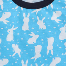 Load image into Gallery viewer, CrayonFlakes Soft and comfortable Bunny Printed Tshirt - Blue