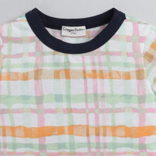 Load image into Gallery viewer, CrayonFlakes Soft and comfortable Checkered Printed Tshirt