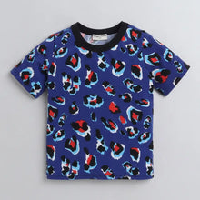 Load image into Gallery viewer, CrayonFlakes Soft and comfortable Camouflage Printed Tshirt - Blue
