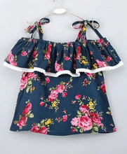 Load image into Gallery viewer, CrayonFlakes Soft and comfortable Strap Cold Shoulder Floral Printed Top