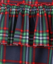 Load image into Gallery viewer, CrayonFlakes Soft and comfortable Cold Shoulder Frock Style Checkered Top