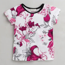 Load image into Gallery viewer, CrayonFlakes Soft and comfortable Floral Printed Top - Offwhite