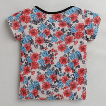 Load image into Gallery viewer, CrayonFlakes Soft and comfortable Floral Printed Top - Offwhite
