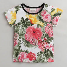 Load image into Gallery viewer, CrayonFlakes Soft and comfortable Floral Printed Top - Offwhite