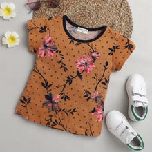 Load image into Gallery viewer, CrayonFlakes Soft and comfortable Floral Printed Top - Yellow