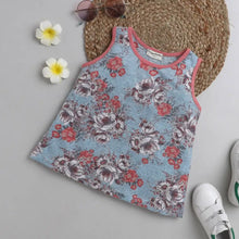 Load image into Gallery viewer, CrayonFlakes Soft and comfortable Floral Printed Sleeveless Top