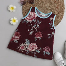 Load image into Gallery viewer, CrayonFlakes Soft and comfortable Floral Printed Sleeveless Top
