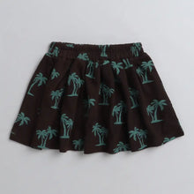 Load image into Gallery viewer, CrayonFlakes Soft and comfortable Palm Trees Printed Skirt