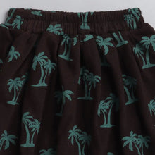 Load image into Gallery viewer, CrayonFlakes Soft and comfortable Palm Trees Printed Skirt
