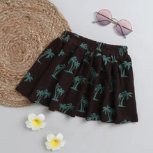 Load image into Gallery viewer, CrayonFlakes Soft and comfortable Palm Trees Printed Skirt
