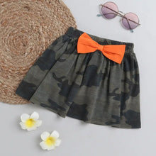 Load image into Gallery viewer, CrayonFlakes Soft and comfortable Camouflage Printed Skirt