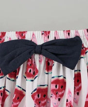 Load image into Gallery viewer, CrayonFlakes Soft and comfortable Watermelon Printed Skirt - Offwhite