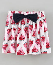 Load image into Gallery viewer, CrayonFlakes Soft and comfortable Watermelon Printed Skirt - Offwhite