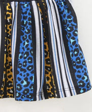 Load image into Gallery viewer, CrayonFlakes Soft and comfortable Striped Animal Print Skirt