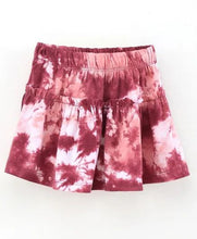 Load image into Gallery viewer, CrayonFlakes Soft and comfortable Tie and Dye Printed Skirt - Maroon