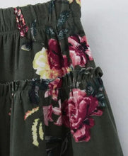 Load image into Gallery viewer, CrayonFlakes Soft and comfortable Floral Printed Skirt - Green