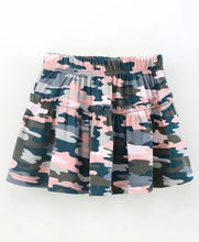 Load image into Gallery viewer, CrayonFlakes Soft and comfortable Camouflage Printed Skirt - Green