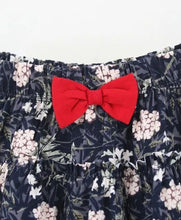 Load image into Gallery viewer, CrayonFlakes Soft and comfortable Floral Printed Skirt - Navy