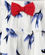 Load image into Gallery viewer, CrayonFlakes Soft and comfortable Birds Printed Skirt - Offwhite