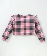 Load image into Gallery viewer, Pink with Frill Polar Fleece Top Skirt Set
