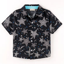 Load image into Gallery viewer, Stars Printed Half Sleeves Shirt