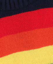 Load image into Gallery viewer, Striped Fine Acrylic Knit Full Sleeves Pullover Sweater - Navy